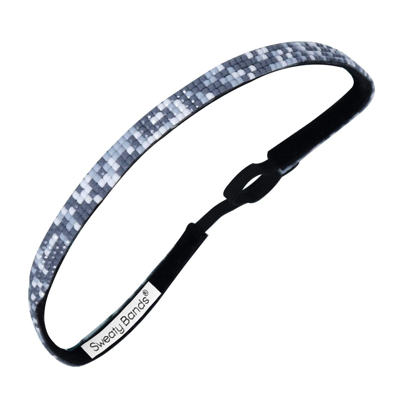 *Bling | Beaded | 3/8 Inch Sweaty Bands Non Slip Headband