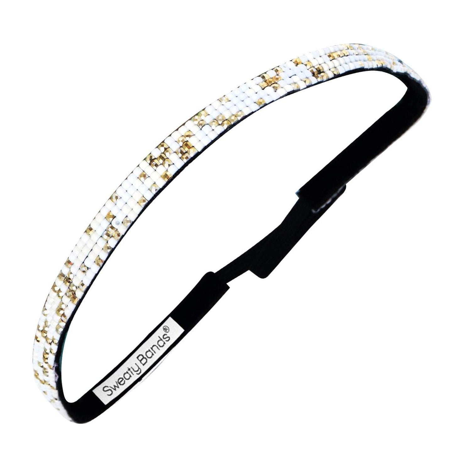 *Bling | Beaded | 3/8 Inch Sweaty Bands Non Slip Headband