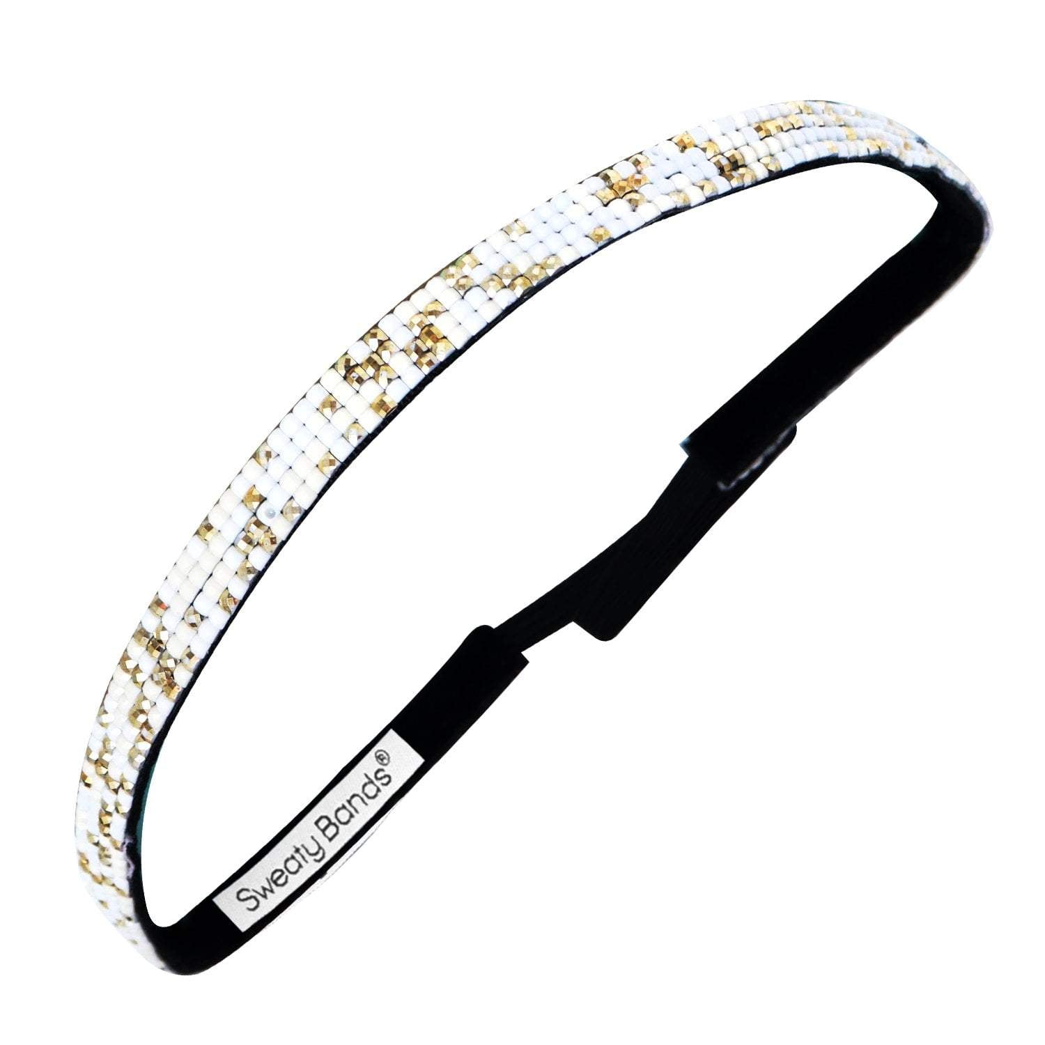*Bling | Beaded | 3/8 Inch Sweaty Bands Non Slip Headband