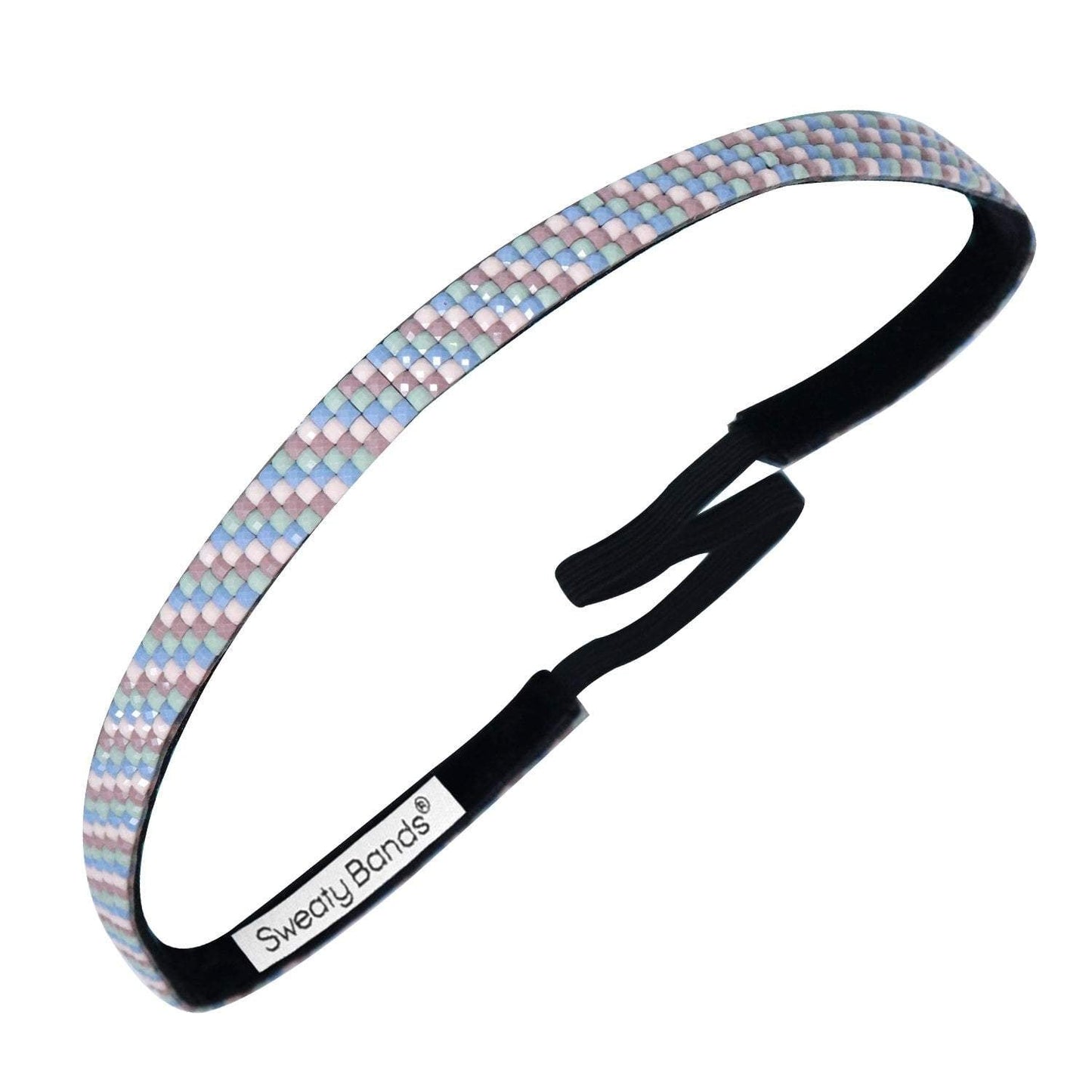 *Bling | Beaded | 3/8 Inch Sweaty Bands Non Slip Headband