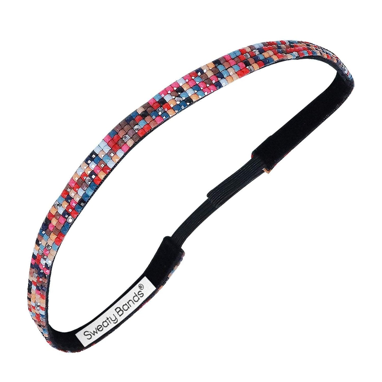 *Bling | Beaded | 3/8 Inch Sweaty Bands Non Slip Headband