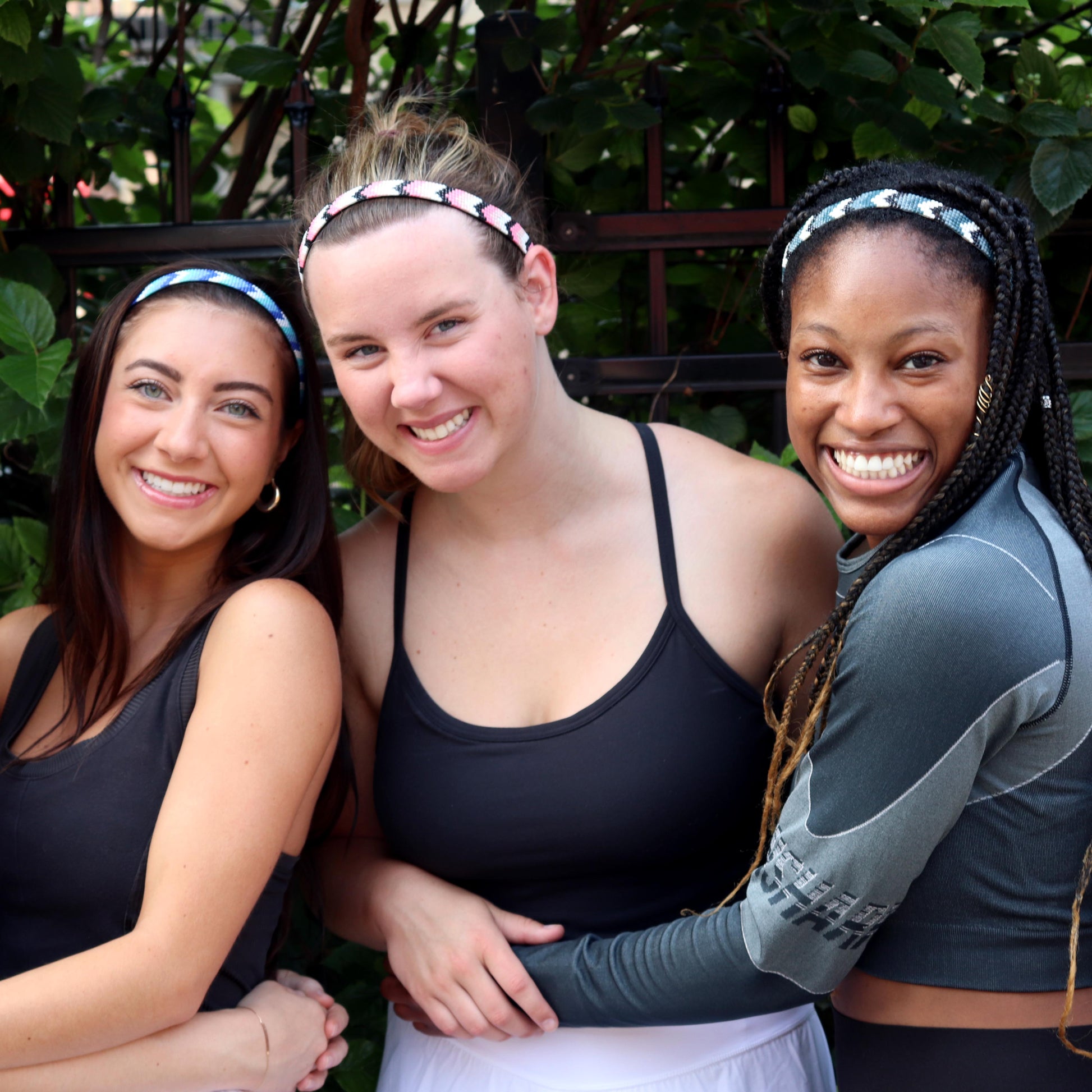 *Bling | Beaded Zig Zag | 5/8 Inch Sweaty Bands Non Slip Headband