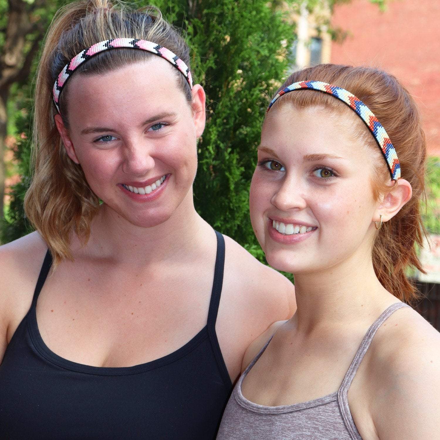 *Bling | Beaded Zig Zag | 5/8 Inch Sweaty Bands Non Slip Headband