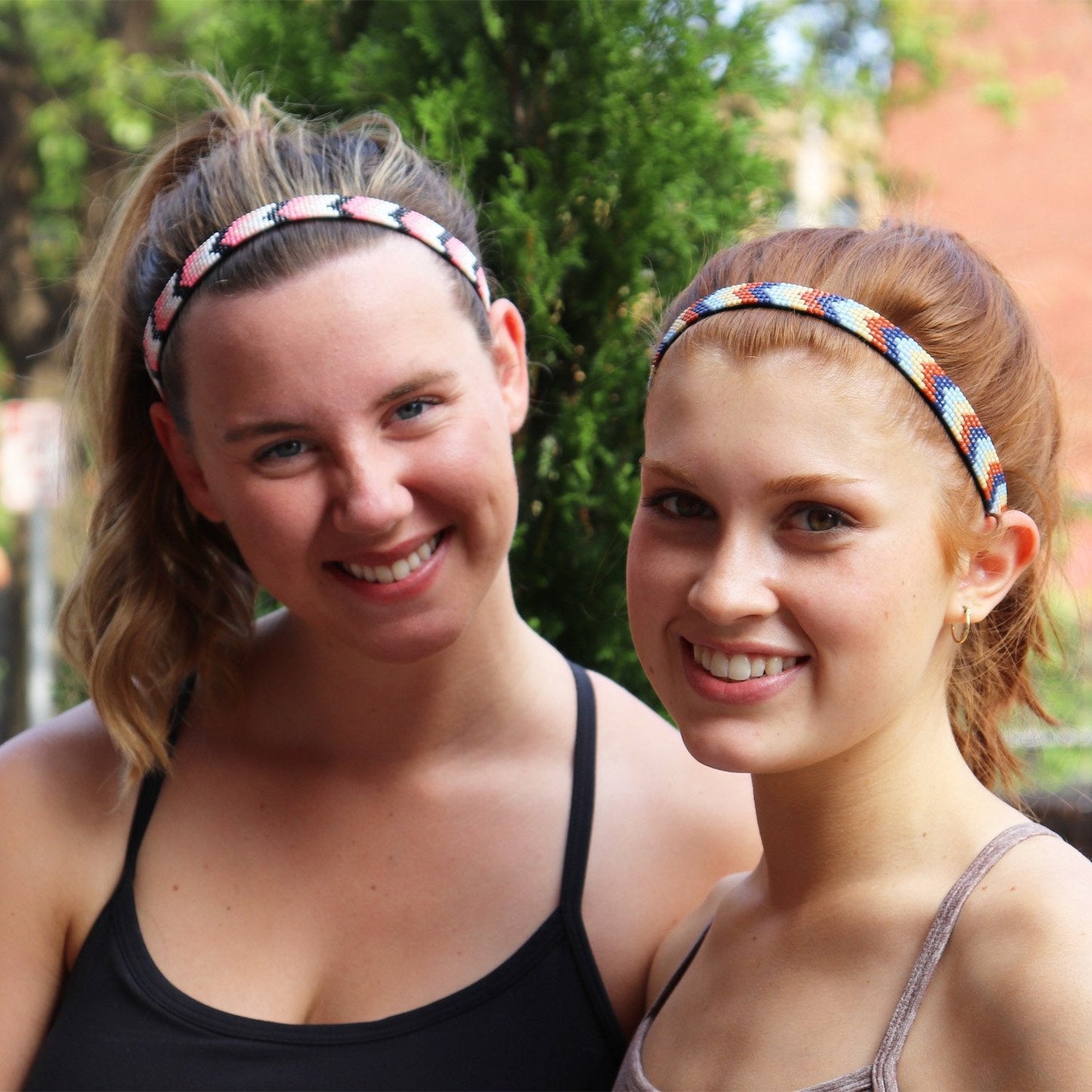 *Bling | Beaded Zig Zag | 5/8 Inch Sweaty Bands Non Slip Headband