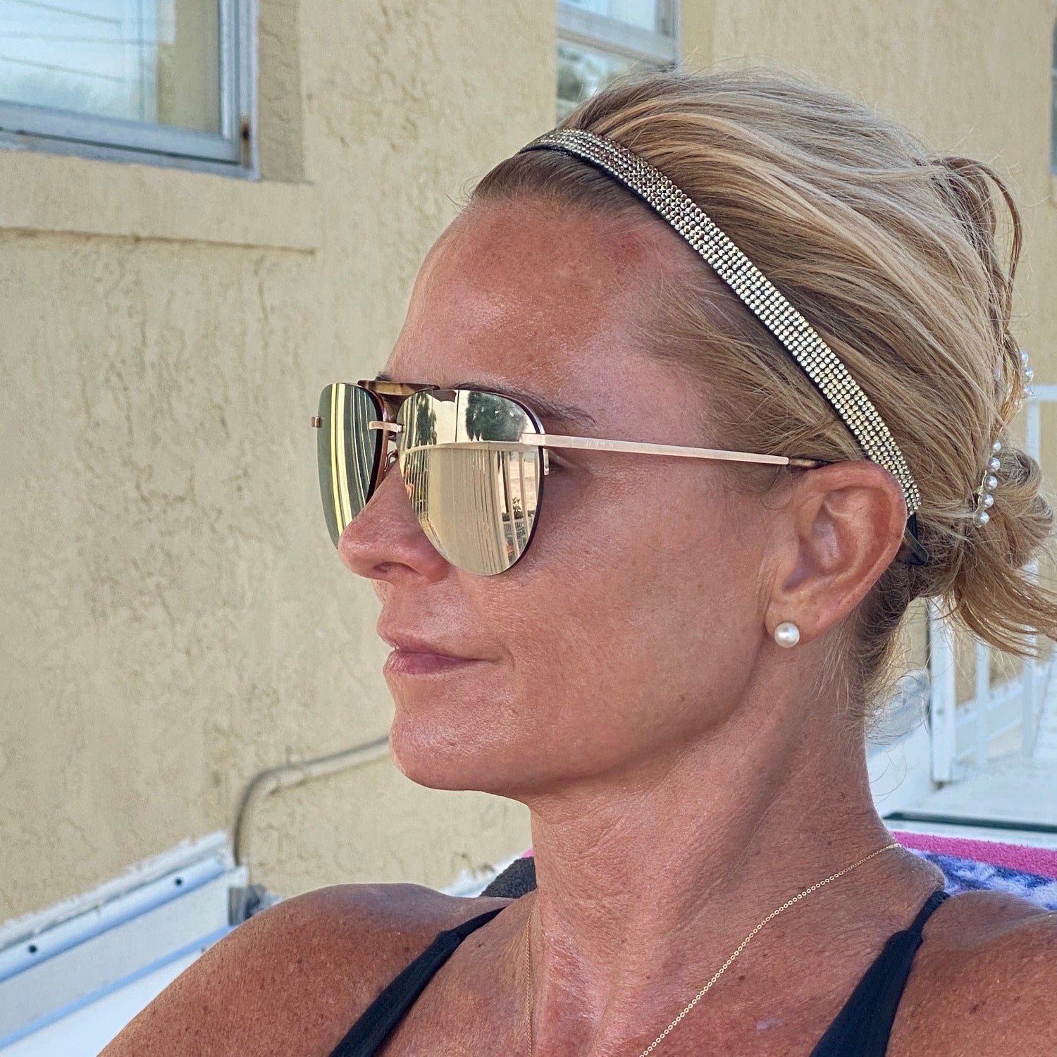 *Petite | Bling | Glitterati | 3/8 Inch Sweaty Bands Non Slip Headband