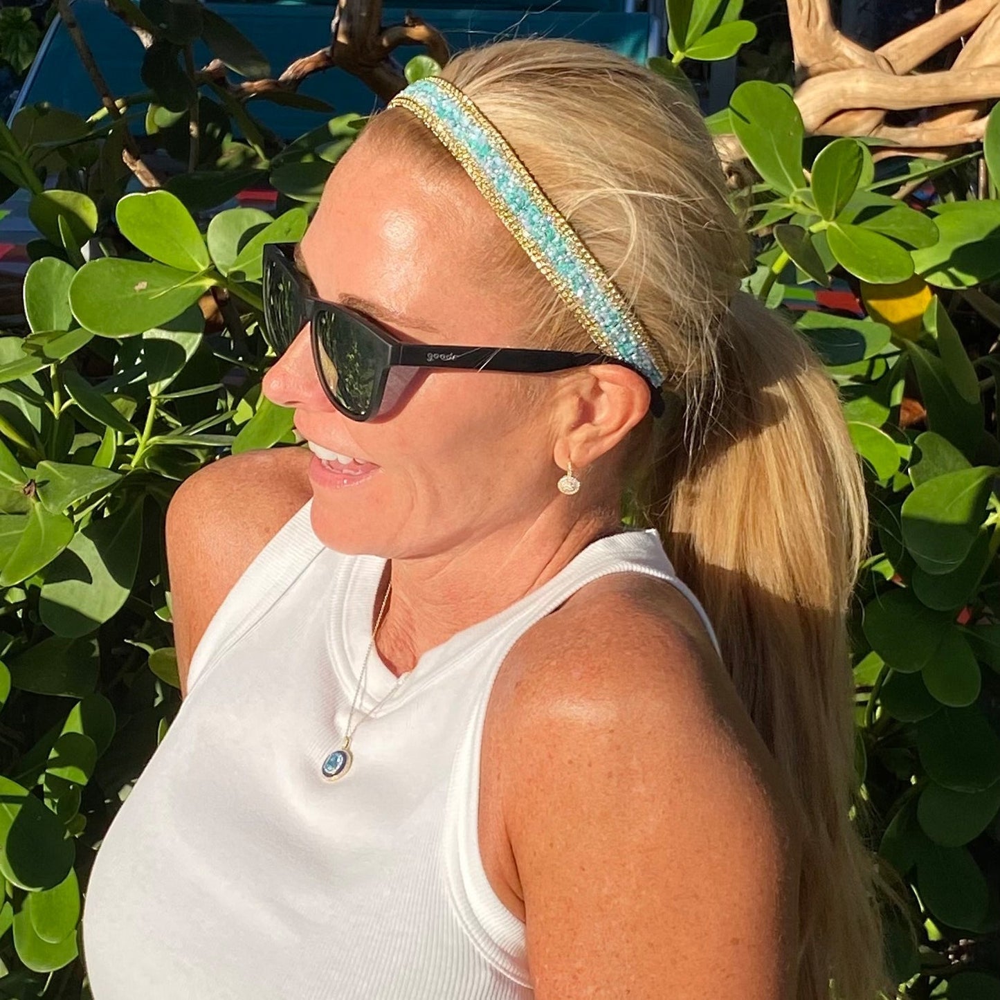 *Petite | Bling | Jewel Junkie | 7/8 Inch Sweaty Bands Non Slip Headband