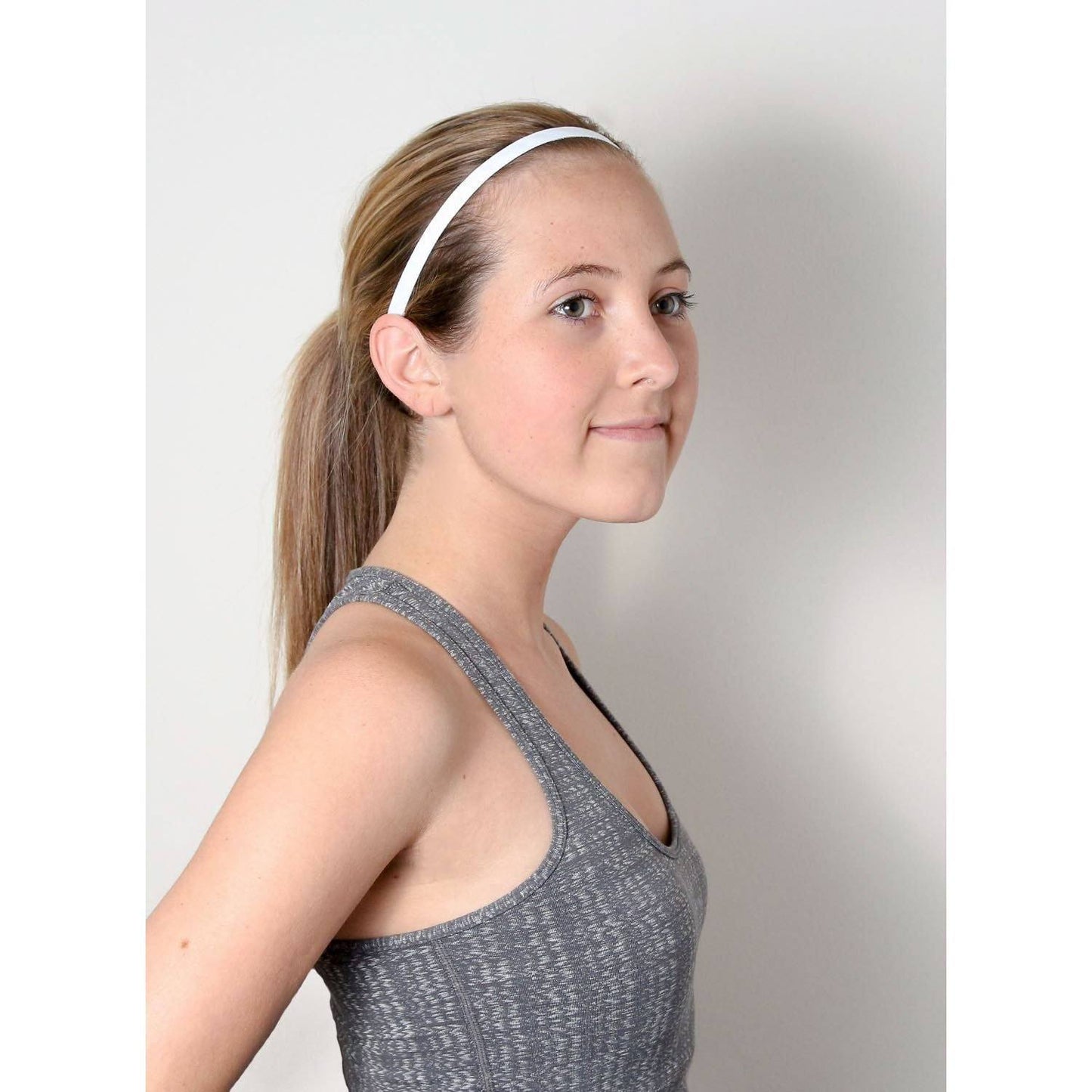 *Petite | Rock Solid | 3/8 Inch Sweaty Bands Non Slip Headband