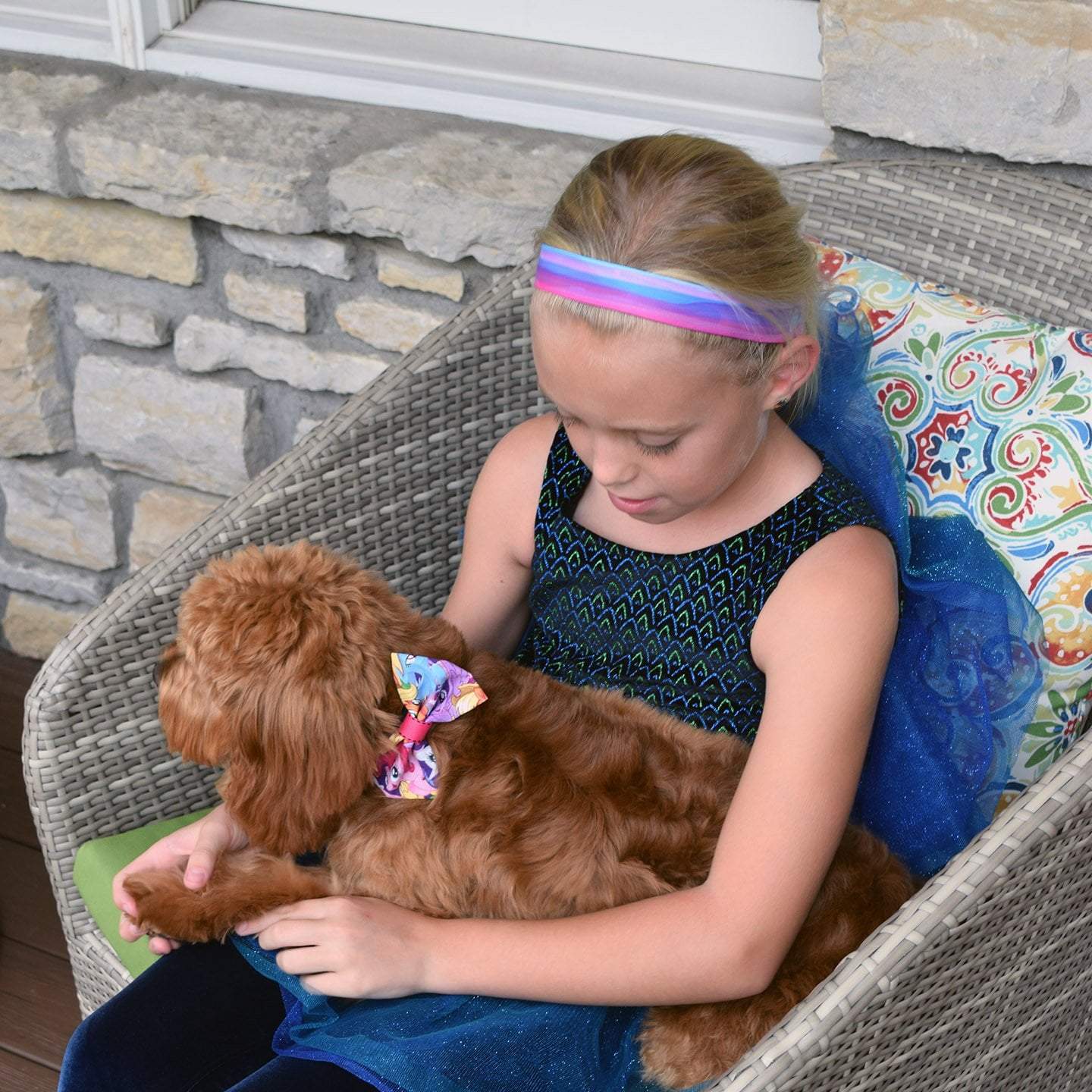 Petite | Watercolors | 1 Inch Sweaty Bands Non Slip Headband