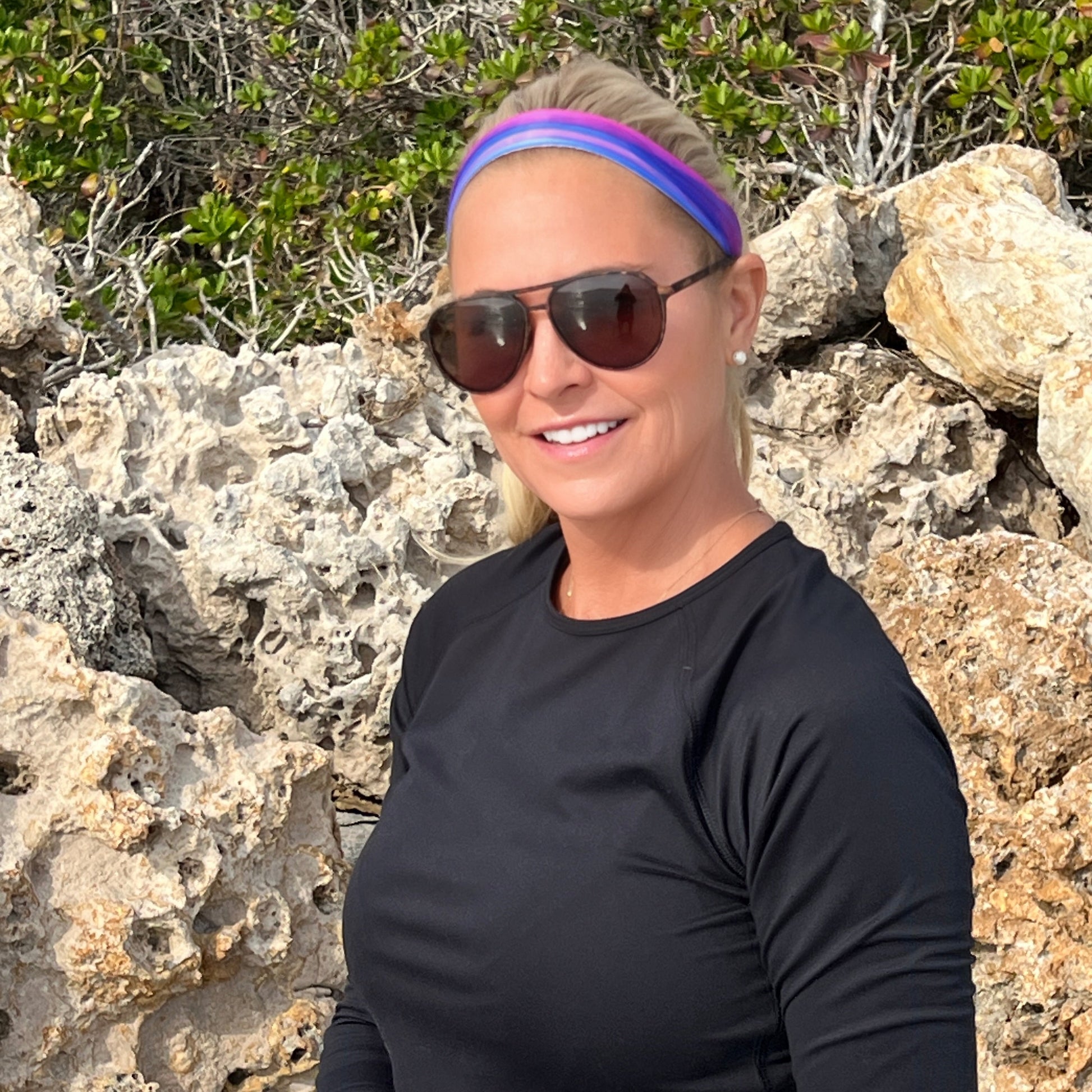 *Watercolors | 1 Inch Sweaty Bands Non Slip Headband