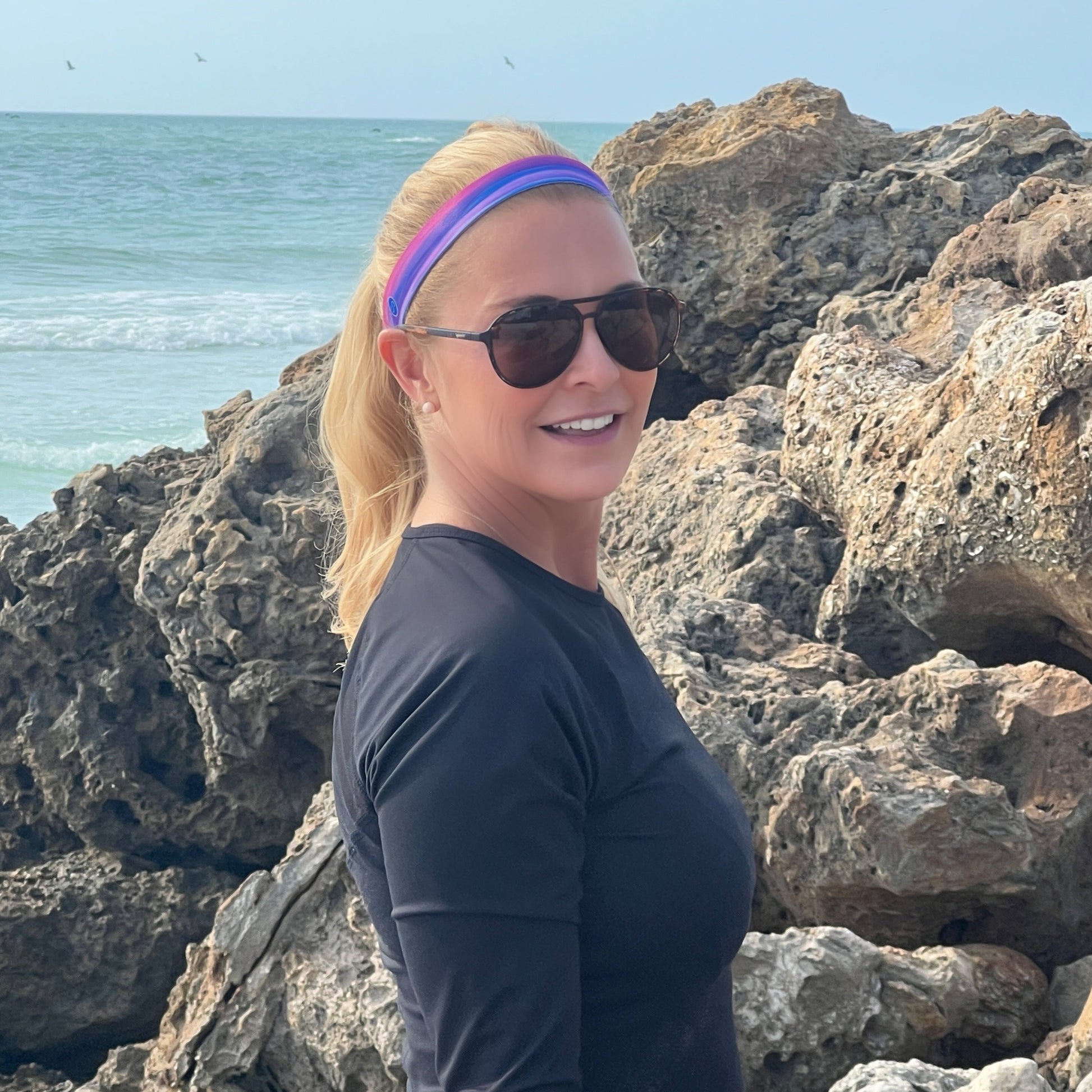 *Watercolors | 1 Inch Sweaty Bands Non Slip Headband