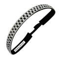 Bling | Check Me Out | Black, Silver | 5/8 Inch Sweaty Bands Non Slip Headband