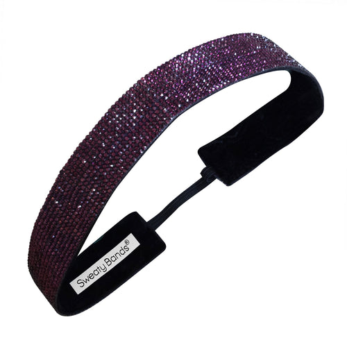 Bling | Glitterati | Purple | 1 Inch Sweaty Bands Non Slip Headband
