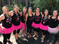 Breast Cancer Awareness | Black, Pink | 1 Inch Sweaty Bands Non Slip Headband