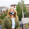 Face Mask | Extra | 3 Pack | Stripes | Black, Grey Sweaty Bands Non Slip Headband
