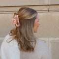Hair Claw | Checkered | Pink, White Sweaty Bands Non Slip Headband