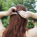 Hair Claw | Mini | Blue, White Sweaty Bands Non Slip Headband