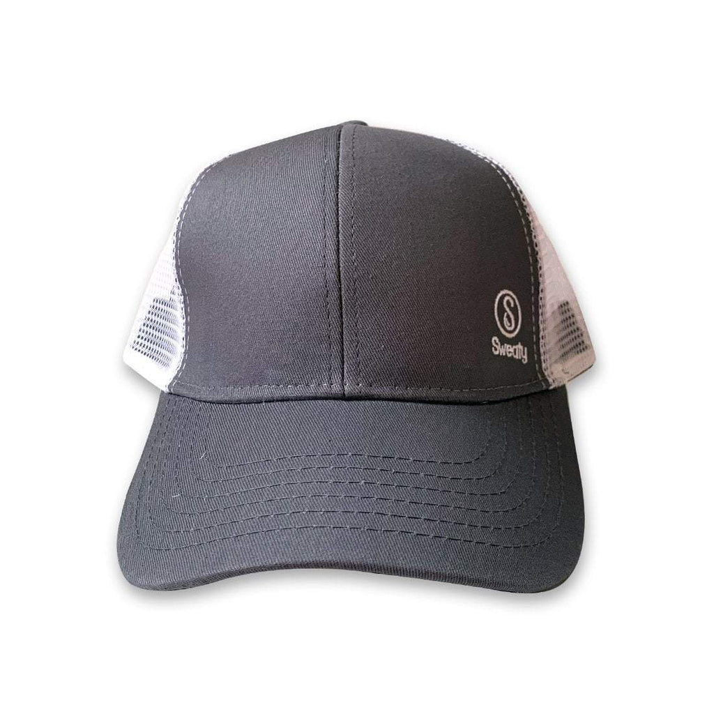 Sweaty Baseball Hat | Grey, White - Hats