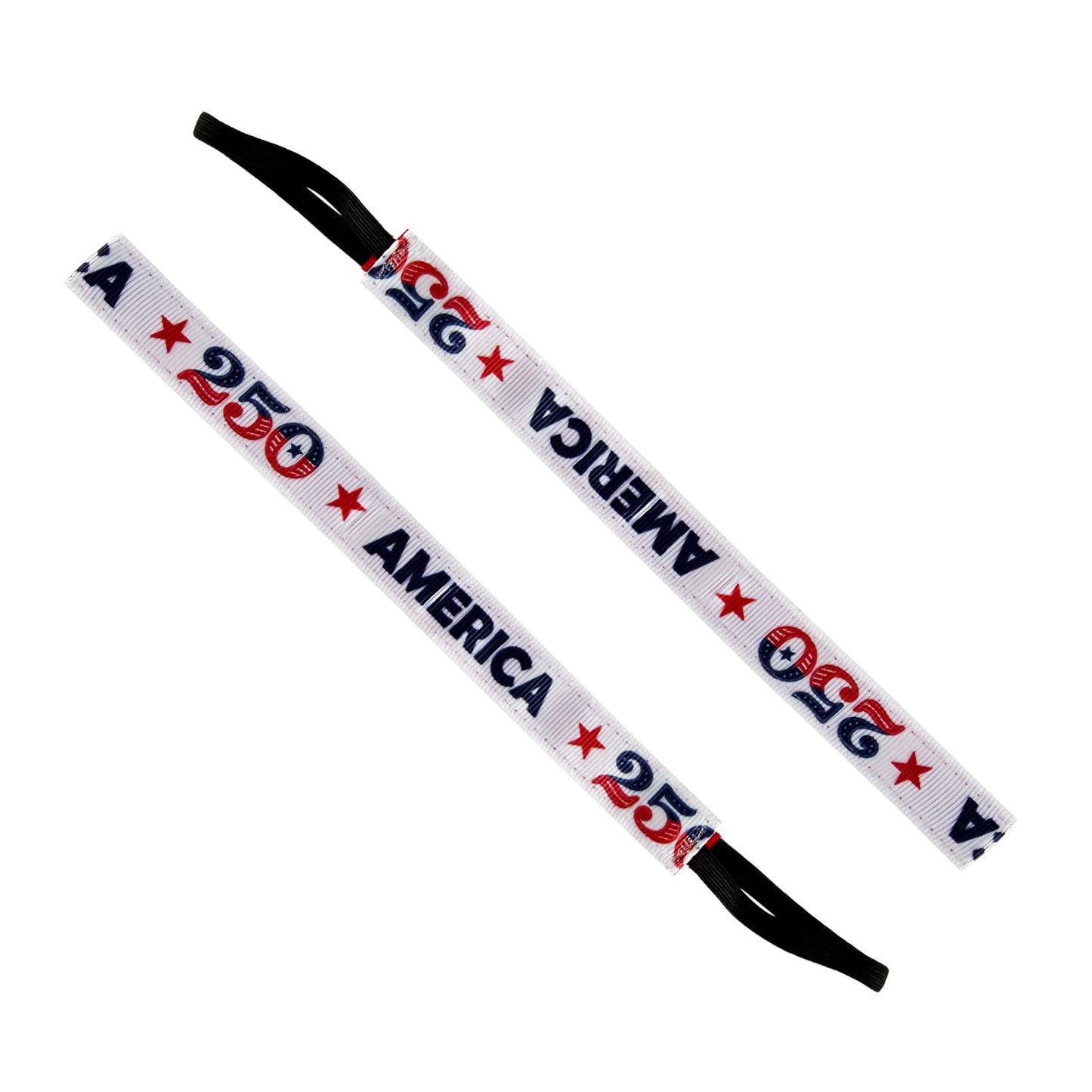 250 Reasons to Celebrate | Red, White, Blue | 5/8 Inch Sweaty Bands Non Slip Headband
