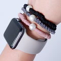 3 Pack | Brilliant Moves | Beaded | Micro Scrunchie Sweaty Bands Non Slip Headband