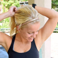 3 Pack | Brilliant Moves | Beaded | Micro Scrunchie Sweaty Bands Non Slip Headband