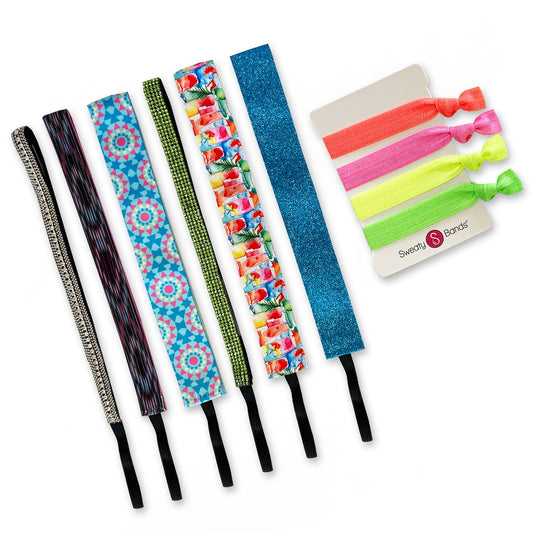 6 Pack | August 2024 Sweaty Bands Non Slip Headband