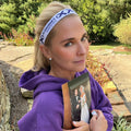 Alzheimer's Awareness | White, Purple | 1 Inch Sweaty Bands Non Slip Headband