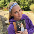 Alzheimer's Awareness | White, Purple | 1 Inch Sweaty Bands Non Slip Headband