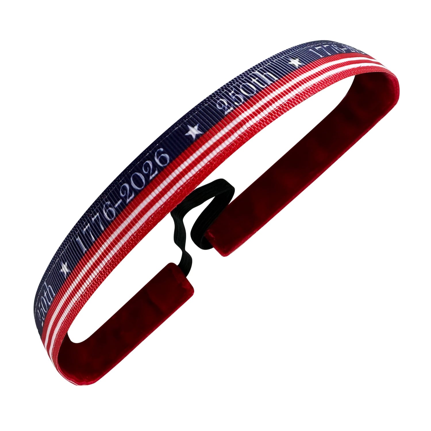America's Milestone 1776 - 2026 | Blue, White, Red | 5/8 Inch Sweaty Bands Non Slip Headband
