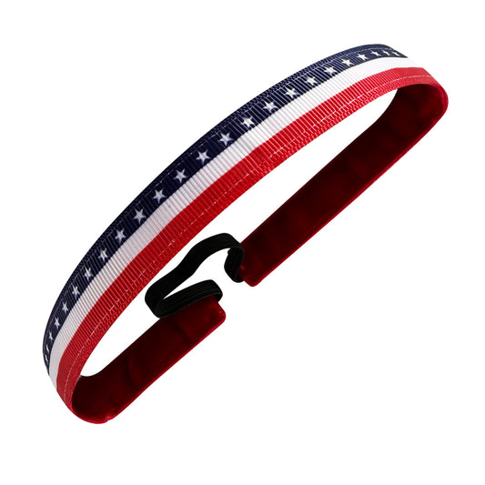 American Dreaming | Red, White, Blue | 5/8 Inch Sweaty Bands Non Slip Headband
