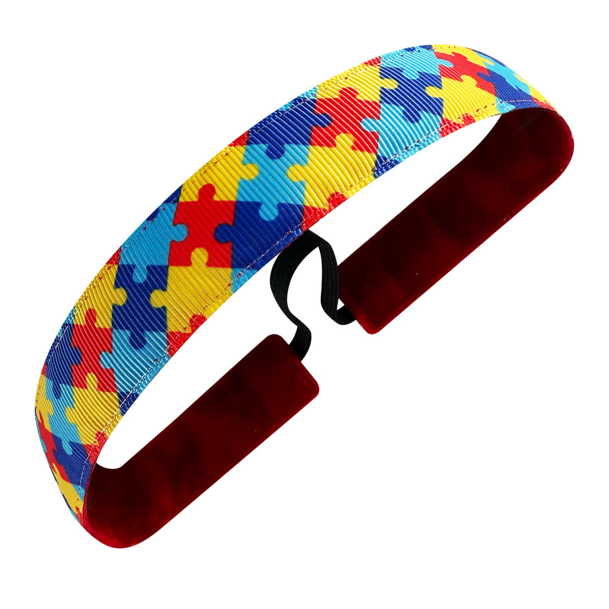 Autism Puzzle | Multi | 1 Inch Sweaty Bands Non Slip Headband