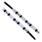 Barbells Weights | White, Black | 5/8 Inch Sweaty Bands Non Slip Headband
