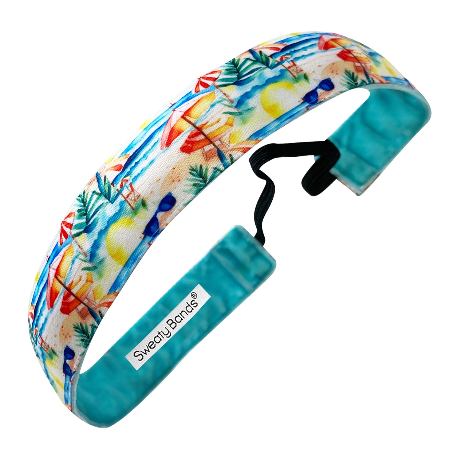 Beach Babe | Multi | 1 Inch Sweaty Bands Non Slip Headband