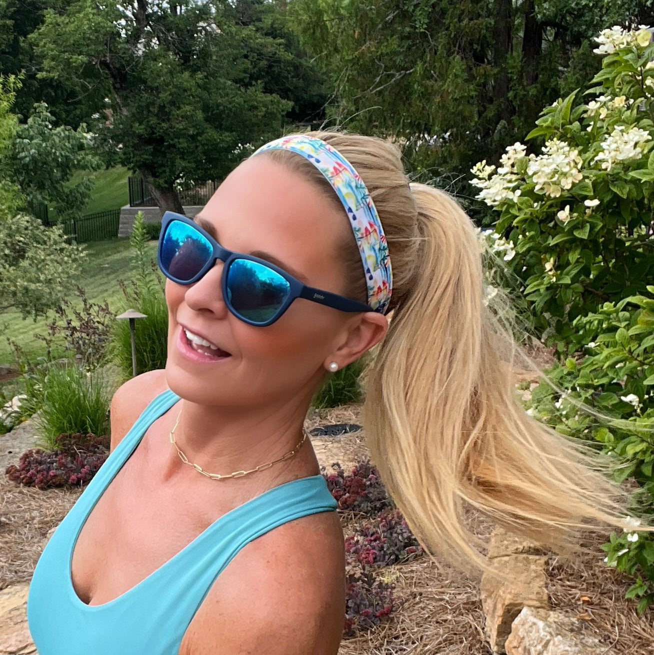 Beach Babe | Multi | 1 Inch Sweaty Bands Non Slip Headband