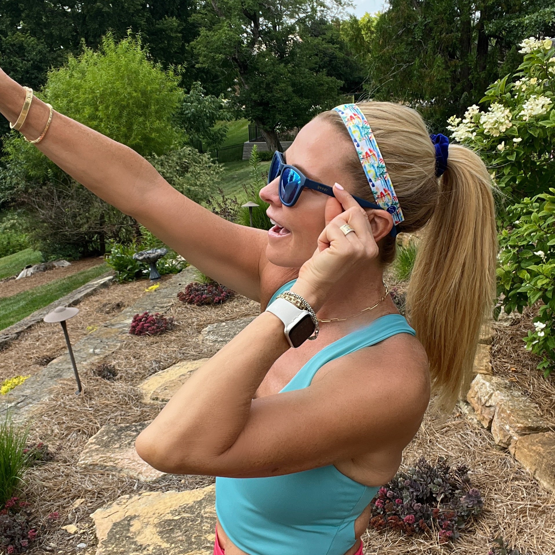 Beach Babe | Multi | 1 Inch Sweaty Bands Non Slip Headband