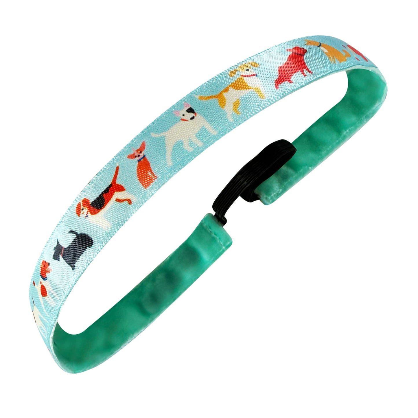Best in Show Dogs | Light Blue, Multi | 5/8 Inch Sweaty Bands Non Slip Headband
