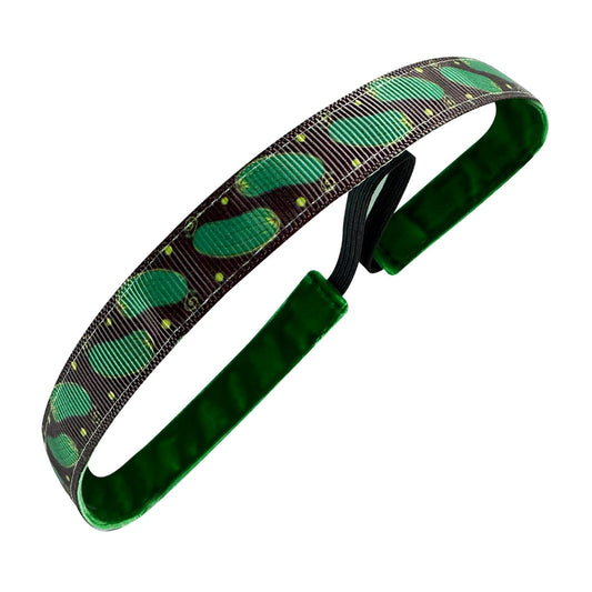 Big Dill Energy | Pickle |Black, Green | 5/8 Inch Sweaty Bands Non Slip Headband