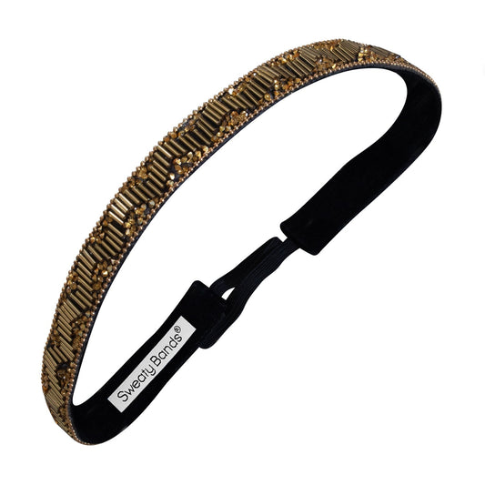 Bling | Art Deco | 5/8 Inch Sweaty Bands Non Slip Headband