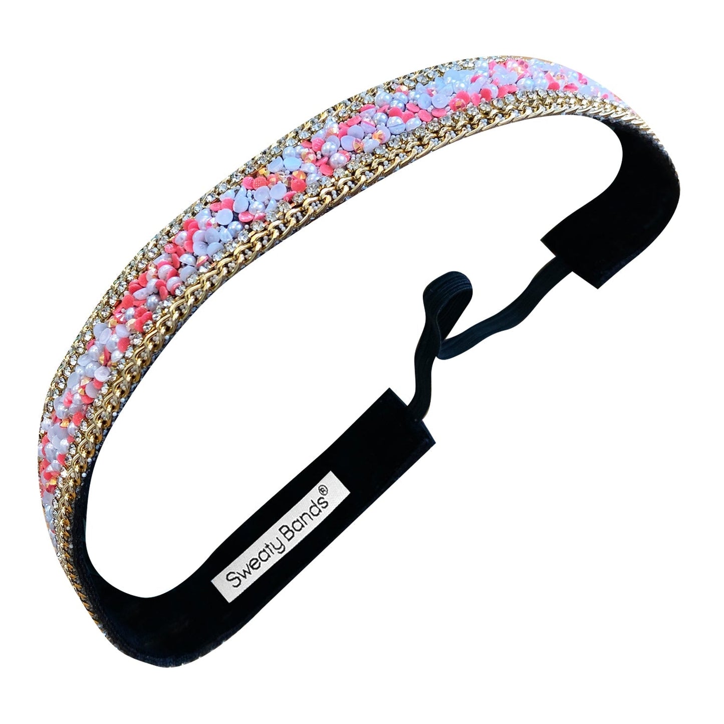 *Bling | Jewel Junkie | 7/8 Inch Sweaty Bands Non Slip Headband