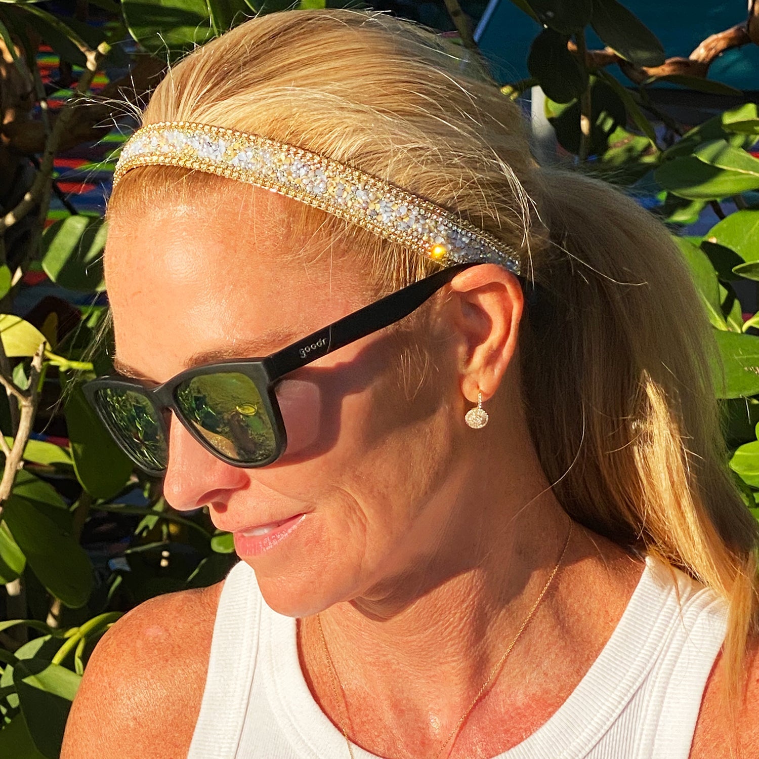 *Bling | Jewel Junkie | 7/8 Inch Sweaty Bands Non Slip Headband