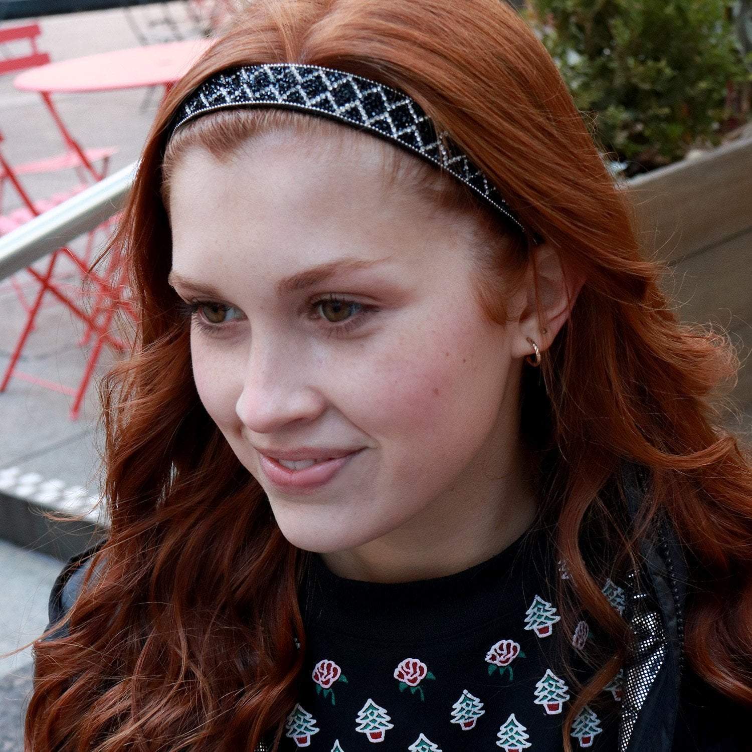 *Bling | Top Shelf | Silver | 3/4 Inch Sweaty Bands Non Slip Headband