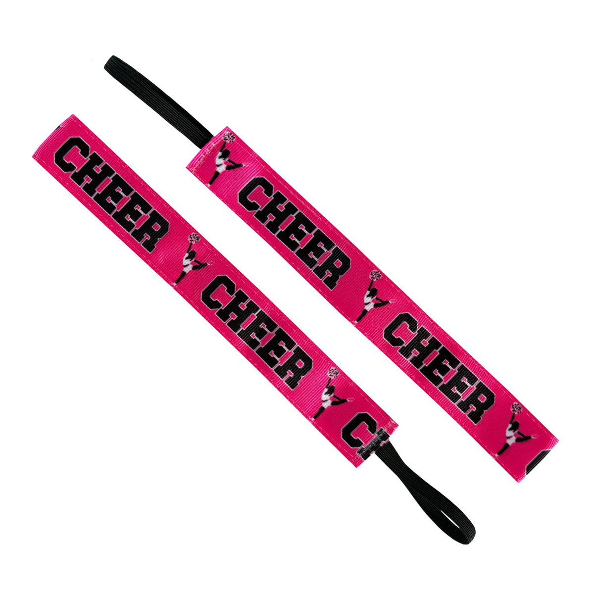 Born to Cheer Cheerleading | Pink, Black | 1 Inch Sweaty Bands Non Slip Headband