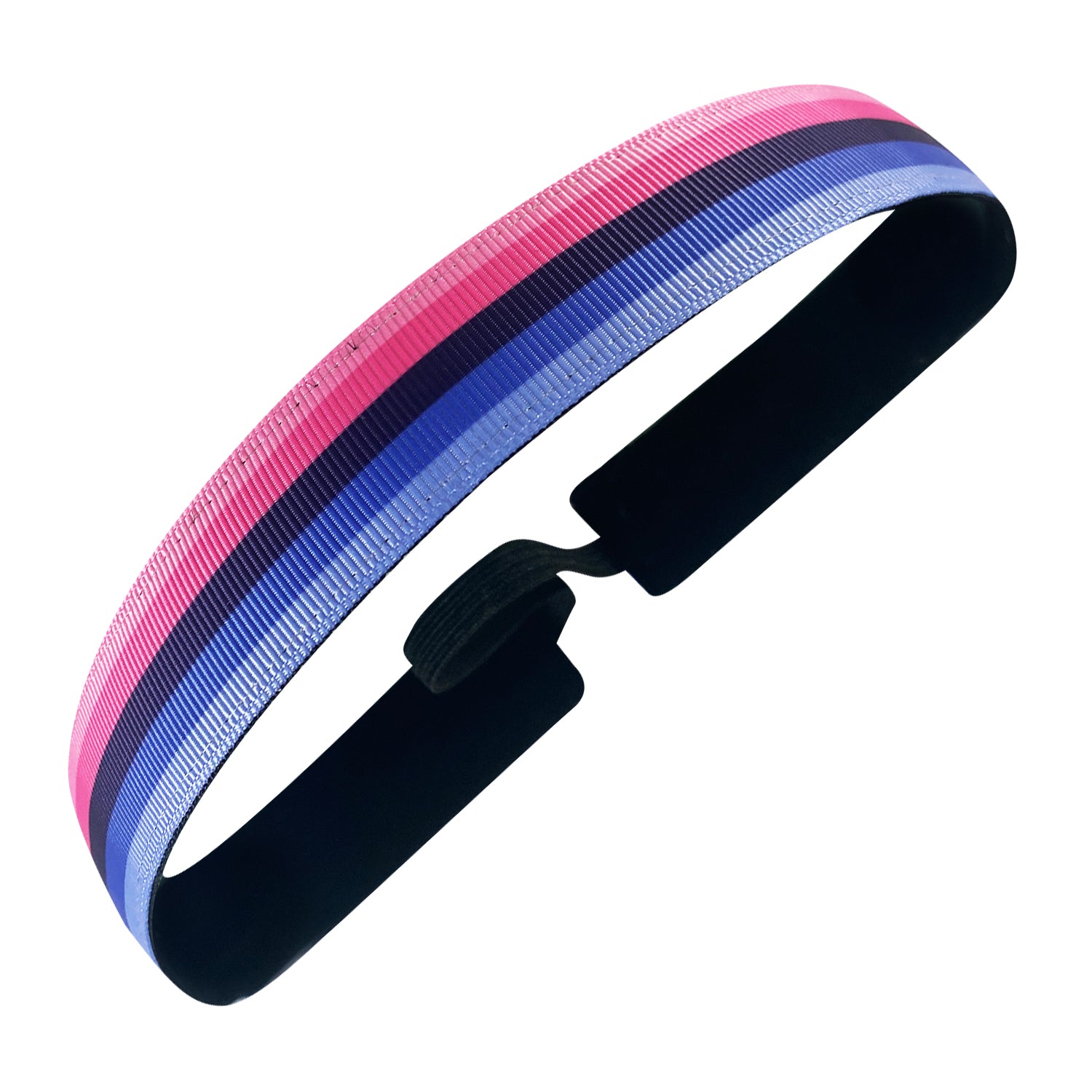 Bubblegum Stripes | Pink, Blue | 1 Inch Sweaty Bands Non Slip Headband