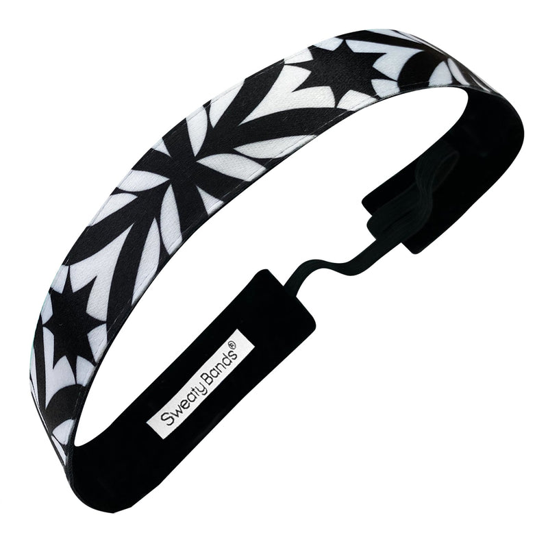 Burst of Energy | Black | 1 Inch Sweaty Bands Non Slip Headband