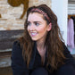 Catch Me if You Can | Tan, Black | 1 Inch Sweaty Bands Non Slip Headband