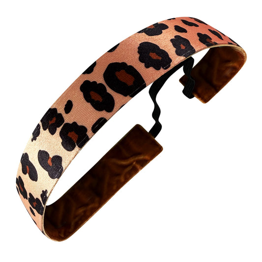 Catch Me if You Can | Tan, Black | 1 Inch Sweaty Bands Non Slip Headband
