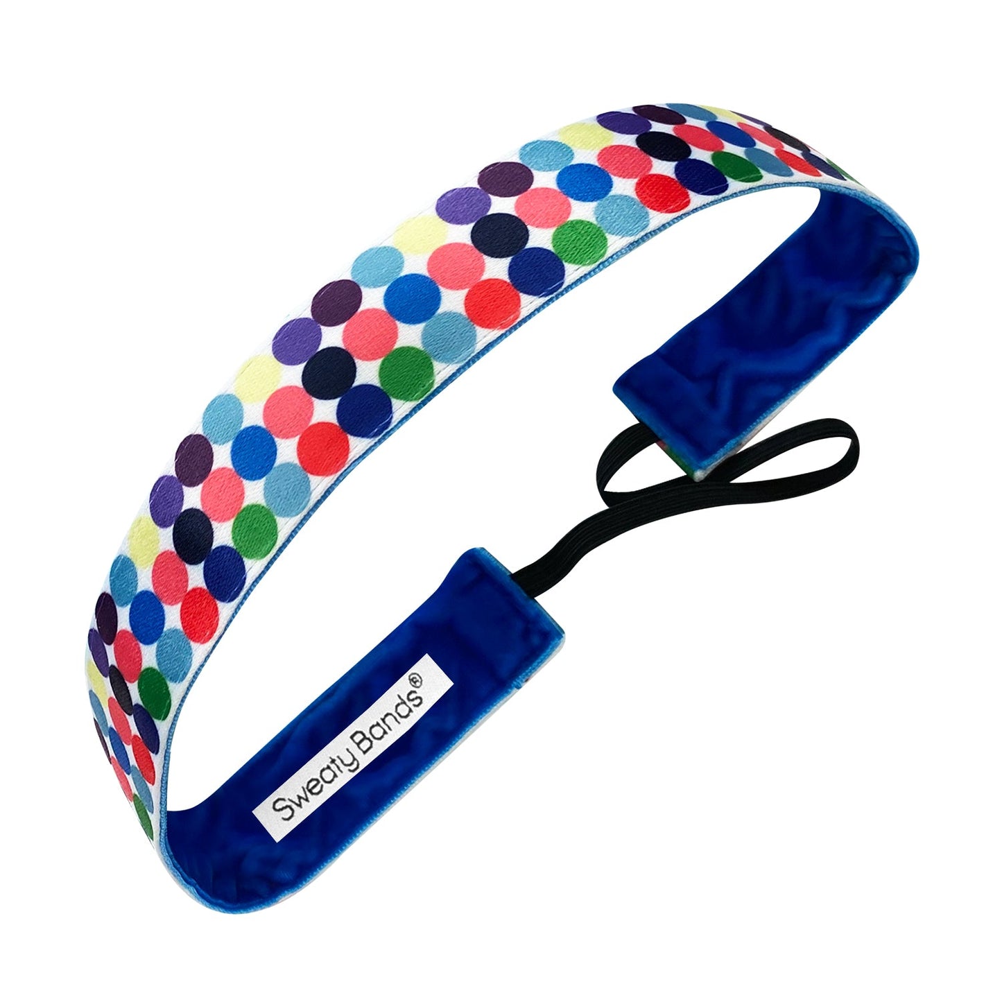 Chakra Dots  | Multi | 1 Inch Sweaty Bands Non Slip Headband