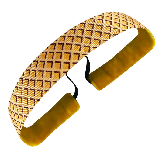 Cone Trol | Tan, Gold, Brown | 1 Inch Sweaty Bands Non Slip Headband