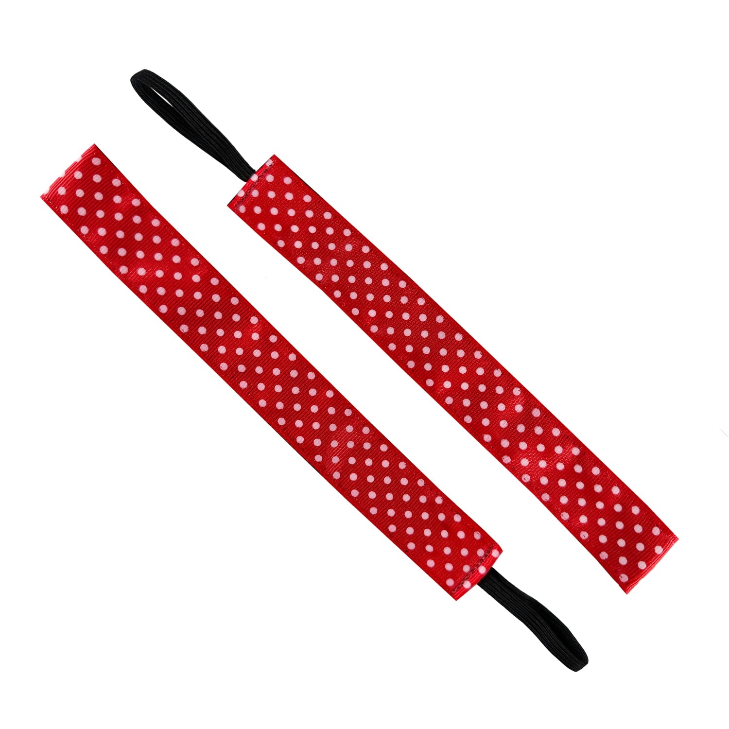 Do The Mini Polka Dots | Red, White | 1 Inch Sweaty Bands Non Slip Headband