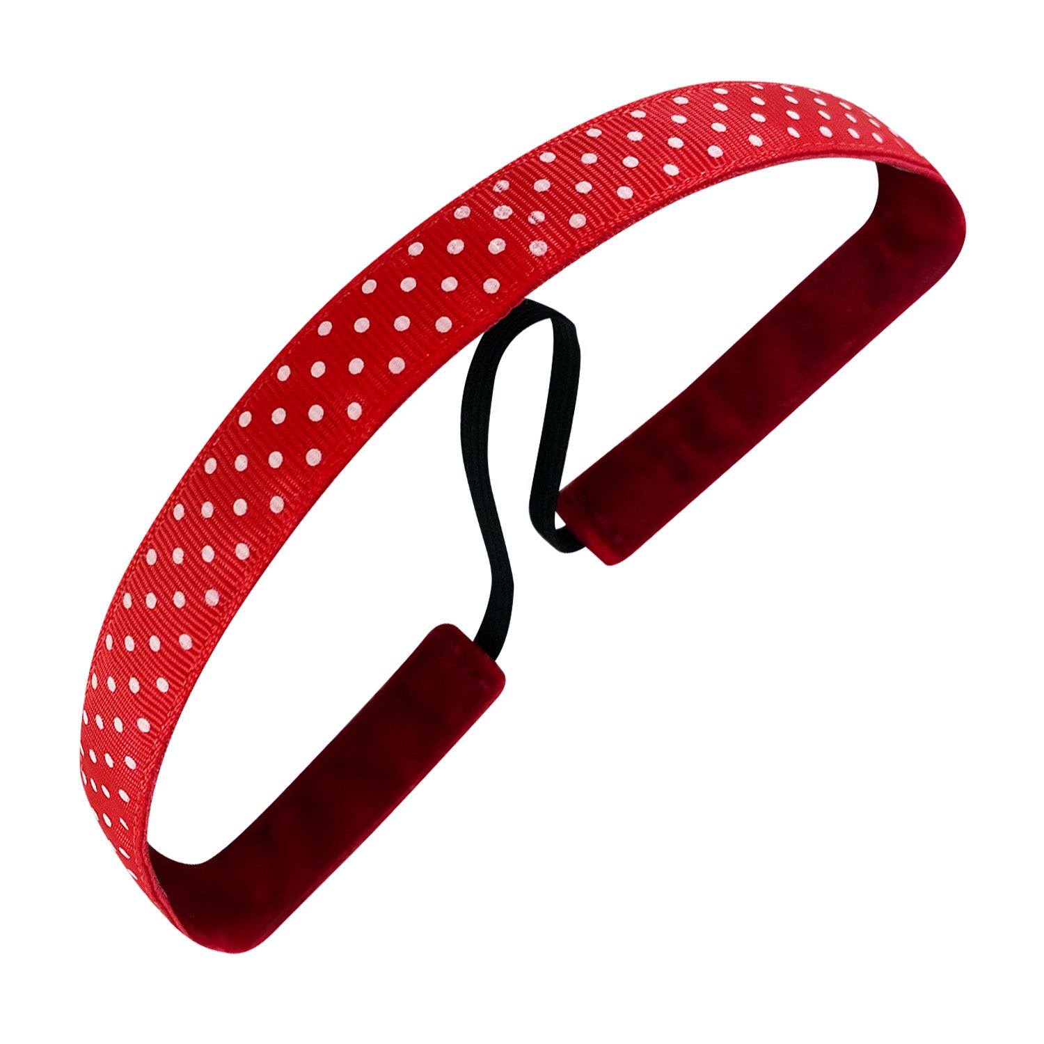 Do The Mini Polka Dots | Red, White | 5/8 Inch Sweaty Bands Non Slip Headband