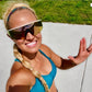 Don't Cross Me | Black, Multi | 3/8 Inch Sweaty Bands Non Slip Headband